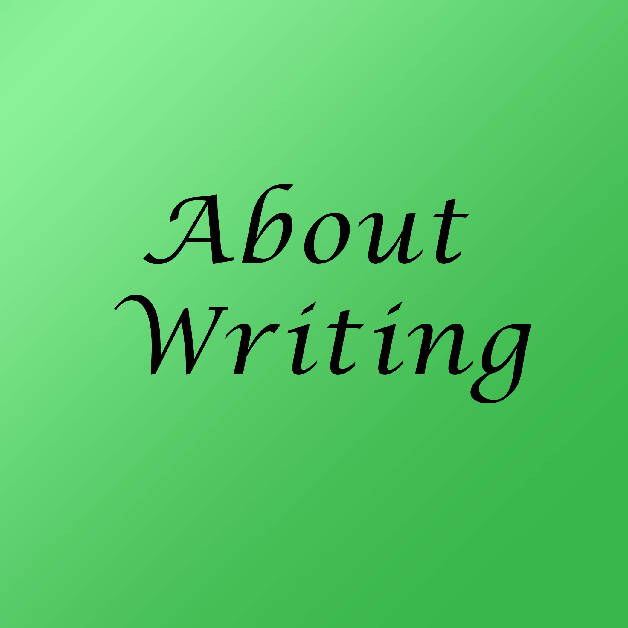 About Writing